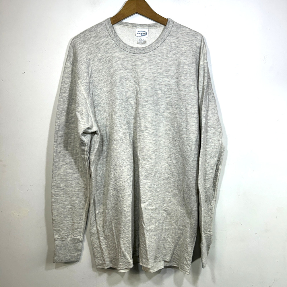 Vintage Duofold Base Layer Thermal Shirt Adult XL Crew Two Layer Made in US